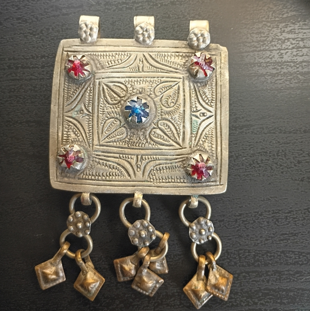 Large Vintage Kashmiri Pendant